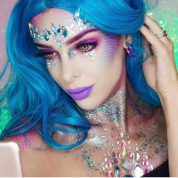 NWT 6 Jars Holographic Cosmetic Face Glitter, for Festival & Halloween Alien Mak - Picture 7 of 8